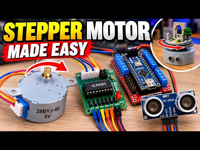 How to Control a 28BYJ-48 Stepper Motor with Arduino | Wiring + Code