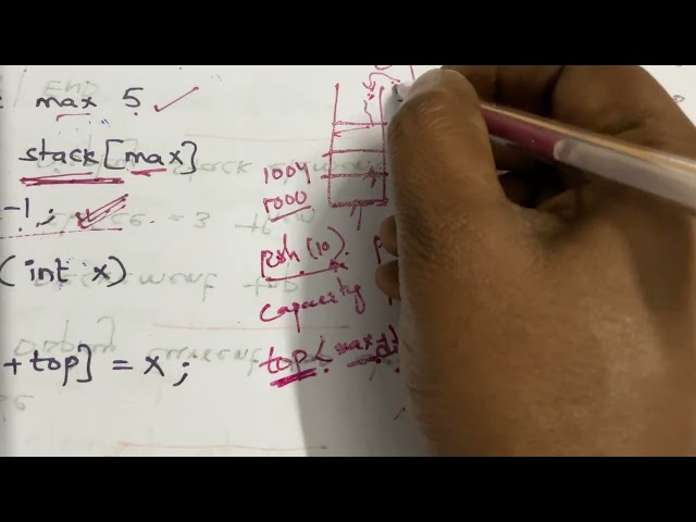 C Program Implementation Stack using Arrays 