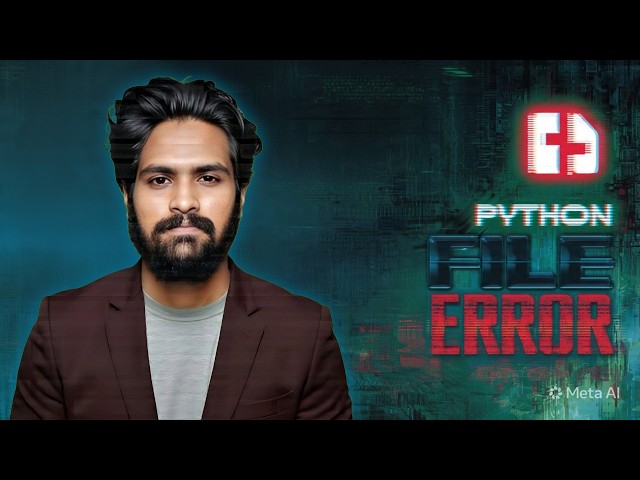 How to fix Python FileNotFoundError Image can't be found error