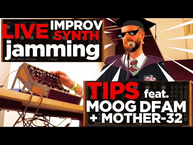 How to play synths live using a Moog Mother-32 and DFAM