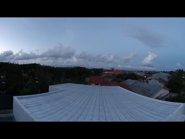 [360video] Aerial video before the storm came