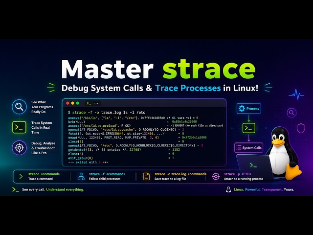 Master strace – Debug System Calls & Trace Processes in Linux!