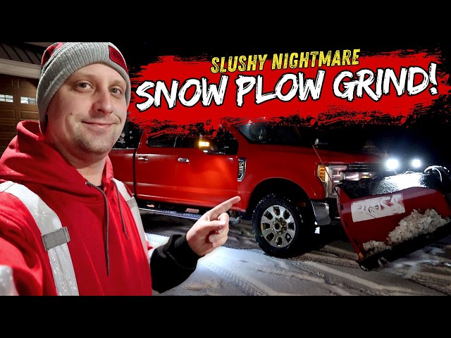 Midnight Snowplow Mission During INTENSE Winter Storm!