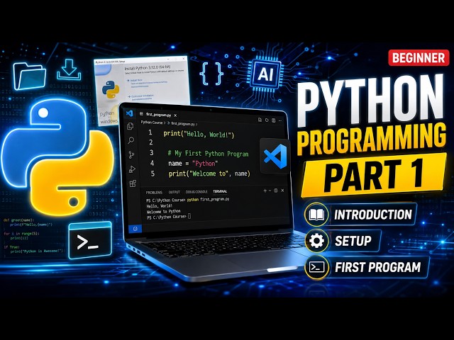 Python Programming Course 2026 | Part 1 | Complete Beginner Guide | Hindi