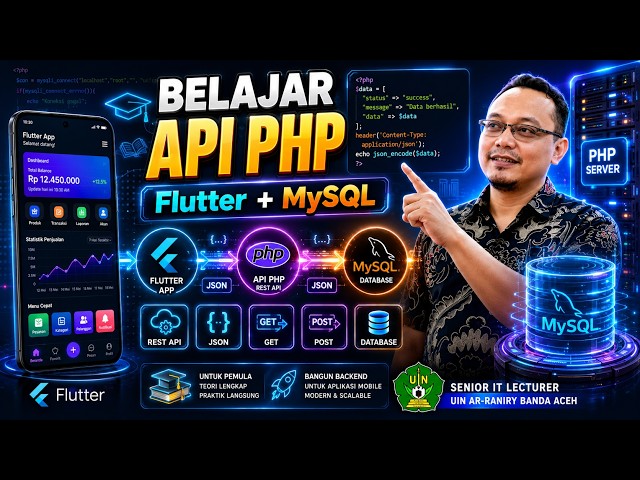 Belajar API PHP untuk Flutter dari Nol | Menghubungkan MySQL, PHP dan Aplikasi Mobile