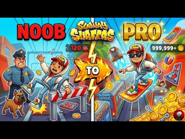 NOOD 😭 TO PRO 😎 IN SUBWAY SURFERS 😉