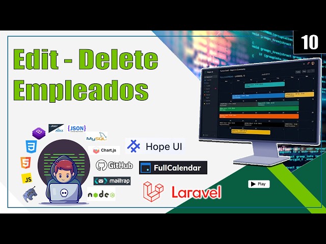 10 Edit, Update, and Delete Employees securely with related records in Laravel FullStack