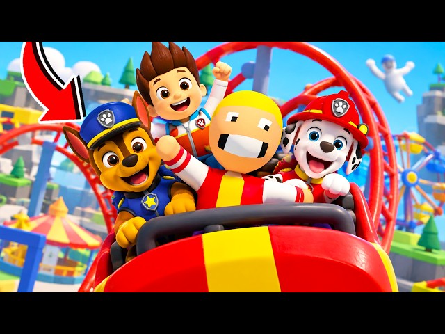 VISITAMOS EL PARQUE DE ATRACCIONES EN EL MUNDO DE PLASTILINA CON LA PAW PATROL