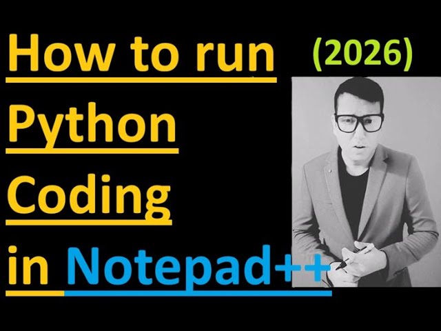 How to run python in Notepad++