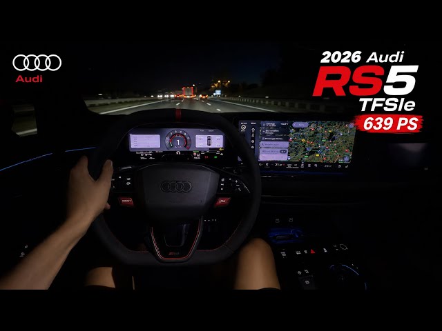 😱 639 PS Audi RS5 TFSIe at Night! 🌃 | 2026 POV Drive That Sounds Incredible 🔥