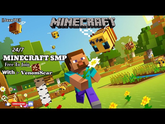 Minecraft SMP LIVE 24/7 | iHQ Broadcast Hindi | 1.21.11 (Java & Bedrock/PE) #minecraft #smp