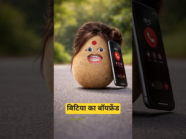 समधी जी की बिटिया का बॉयफ्रेंड 😂 #comedy #funny #potatocomedy #viral #cartoon @thethar_puns