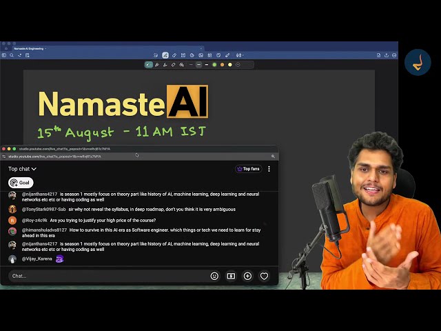 [Live] Namaste AI - 4 days to go - QnA Session 🔥