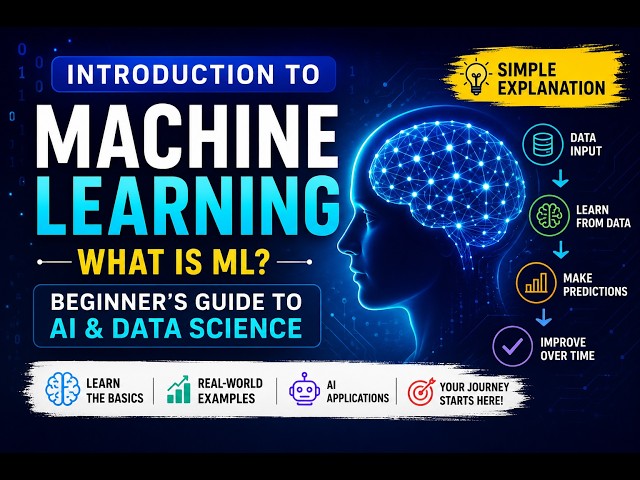 Introduction to Machine Learning | What is ML? | Beginner's Guide to AI & Data Science
