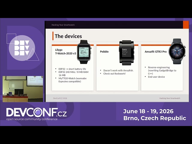 Hacking Your Smartwatch: Building an Open Wearables Ecosystem - DevConf.CZ 2026