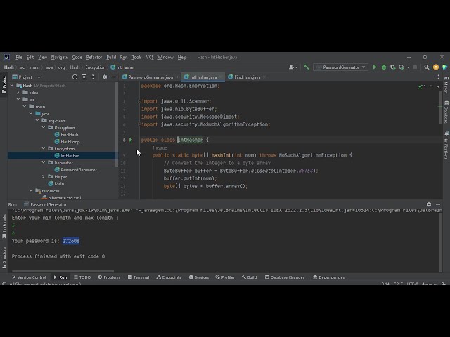 SHA-256 Hashing in Java: Generate, Store and Find Numbers from Hashes
