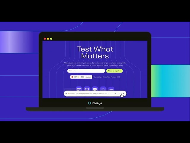 Panaya’s New Website | Test What Matters