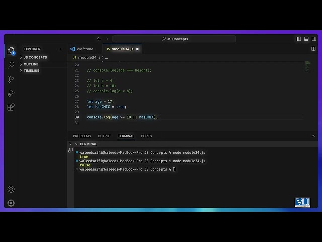 Operators & Conditionals Full Stack Development with MERN Digiskills