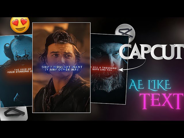 How to Make VIRAL Text Like Ae on Capcut✨️