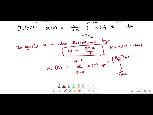 DFT and IDFT direct method and matrix method unit 3  L3