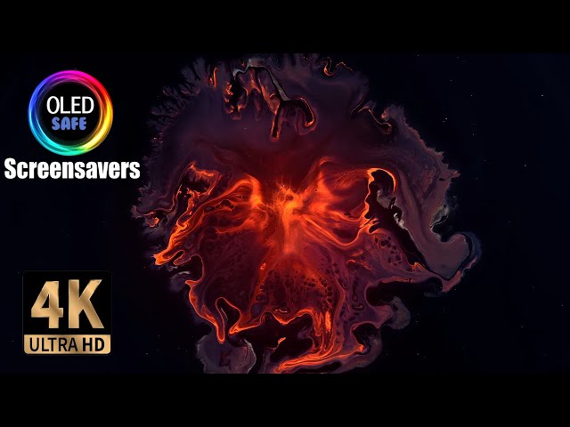 Luminous Glowing Fluid Screensaver - 10 Hours - 4K - OLED Safe - For Relaxation and Meditation