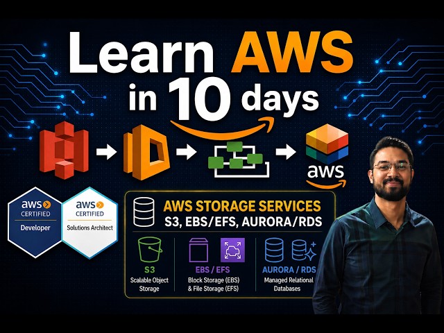 Part 4: Live AWS Storage Services Masterclass | S3, EFS, EBS, RDS, Aurora DB #awstraining #aws #s3