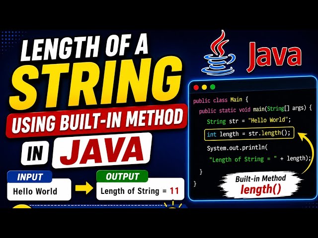 How to find lengig of a String👩‍💻in Java //Easy Java Program for beginners 🔥 #strings 