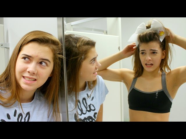 GYMNASTS TRY CHEERLEADING!