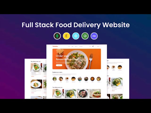 full stack food delivery website | full stack ecommerce website using mern |mohinpt #project