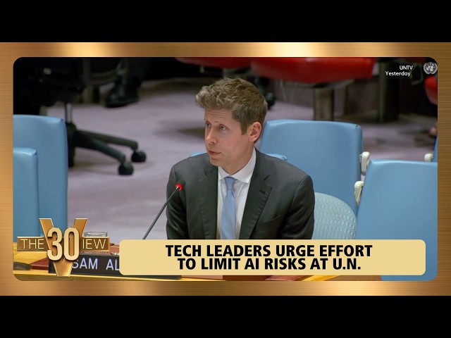 Tech Leaders Urge Effort To Limit AI Risks At U.N. | The View