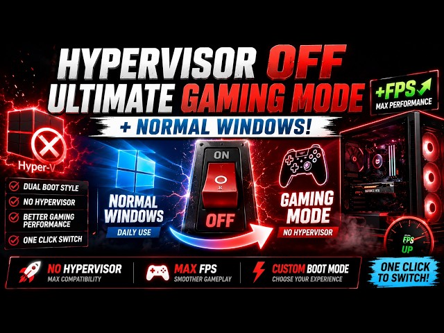 Cómo crear un modo de juego sin Hypervisor junto a tu Windows normal