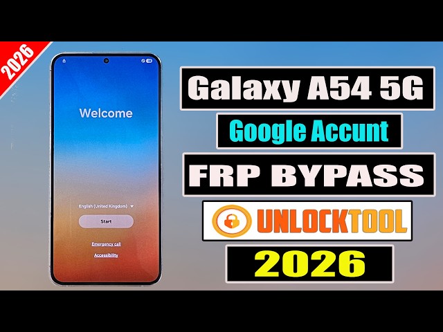 Samsung Galaxy A54 5G Frp Lock Bypass Unlock Tool