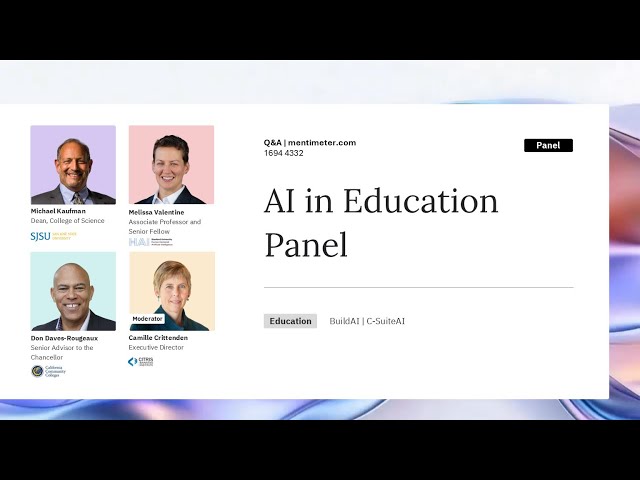 [Panel] AI in Education