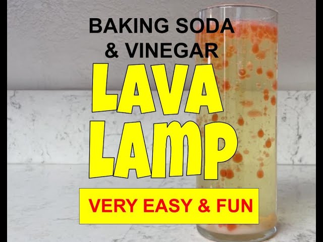 Cool Lava Lamp Science Experiment with Baking Soda and Vinegar