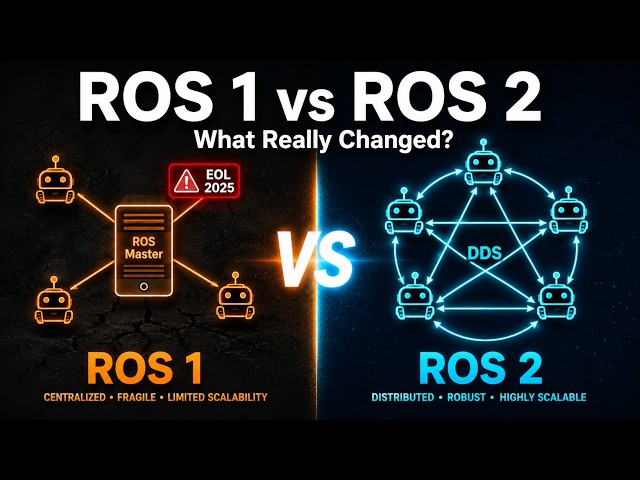 ROS 1 vs ROS 2 — What's the Difference and Why It Matters