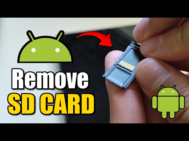 How To Remove SD Card From Android Phone / Tablet (Easy Tutorial)