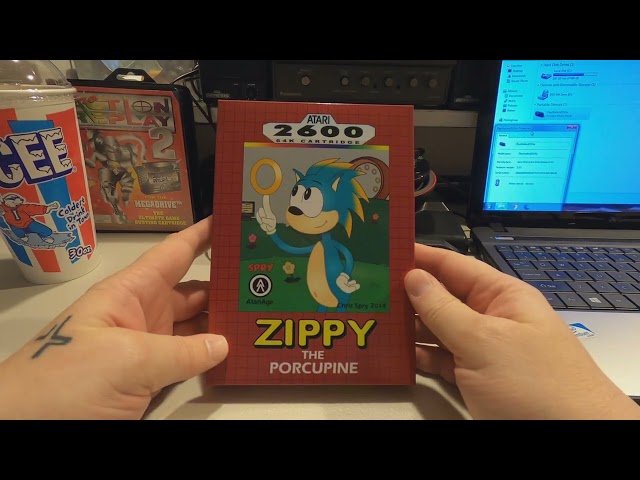 Zippy The Porcupine = Atari 2600 Unboxing - It's Almost Sonic The Hedgehog