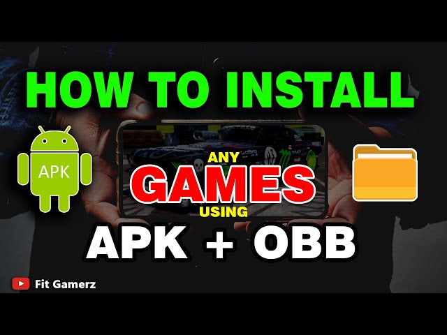 How To Install Games With Apk And Obb File on Android Device | Android 11 To 14