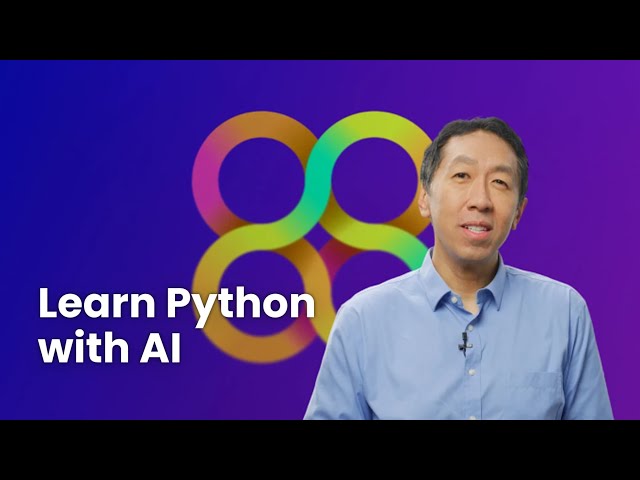 New course by Andrew Ng: AI Python for Beginners