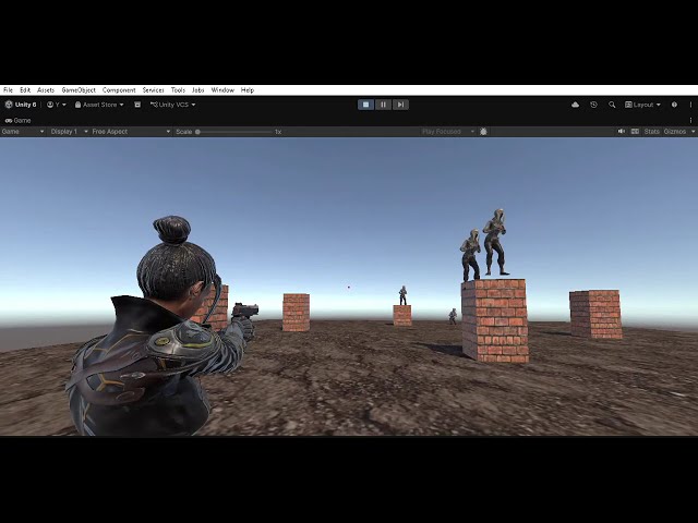 Basic TPS-FPS Starter Movement & Shooting (Unity.6) demo character