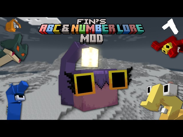 Unschooling with Fin - Fin's ABC & Number Lore Minecraft Mod Trailer - Update 1.2.0