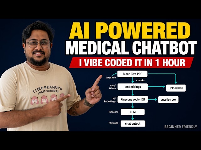 I Built a Medical Chatbot With Vibe Coding (Beginner Level AI Project)