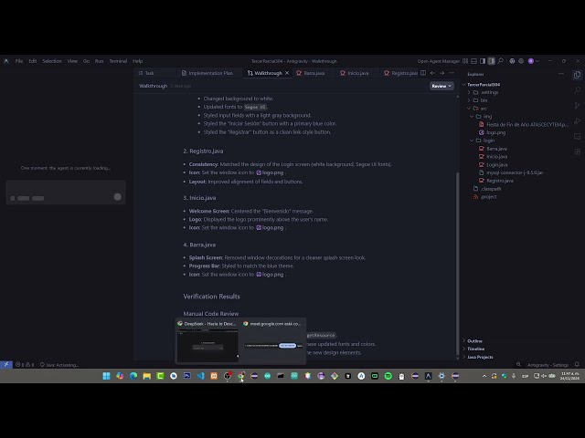 GOOGLE ANTIGRAVITY FOR A JAVA PROJECT