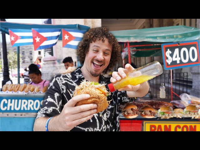 Probando comida callejera en CUBA | ¡La tierra del mojito y el lechón! 🇨🇺