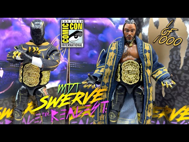 AEW UNRIVALED SDCC SWERVE STRICKLAND FIGURE REVIEW! 1 OF 1000!