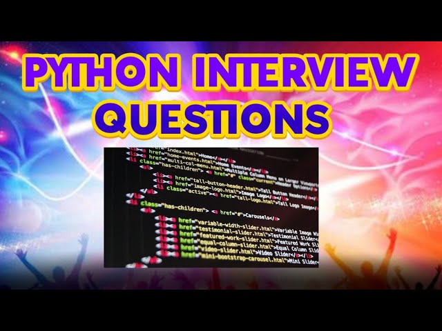 python interview questions