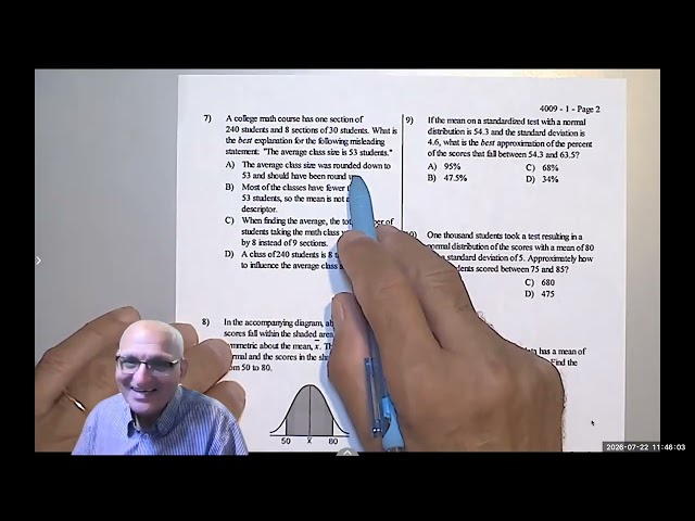Lesson 20 Algebra 2 Statistics Made Easy Normal Distribution, Z Scores, Standard Deviation & Samplin