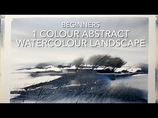 WATERCOLOUR QUICKIE! Beginners 1 COLOUR ABSTRACT Watercolor Landscape Experiment Techniques Demo