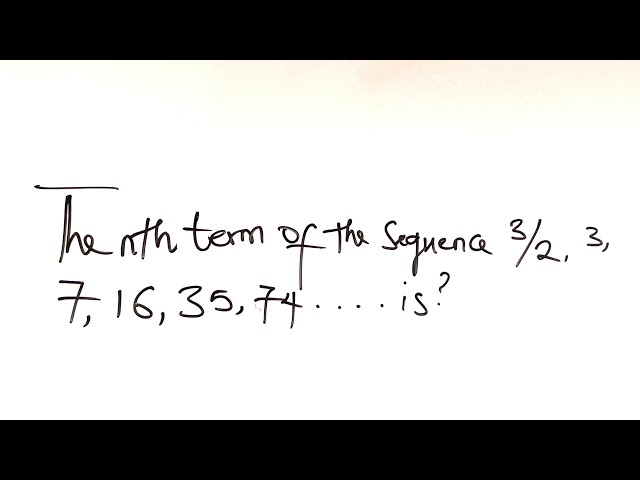 nth term of a sequence