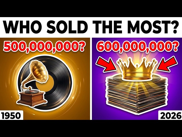 Best-Selling Music Artists of All Time (1950–2026) | Who Sold the Most Records?